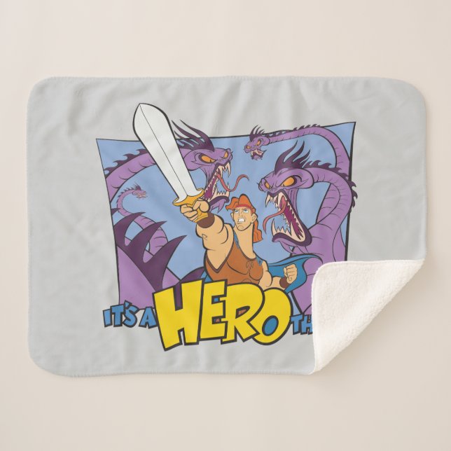 Couverture Sherpa Hercules vs Hydra - It's a HERO Thing Sherpa Blank (Devant (Horizontal))