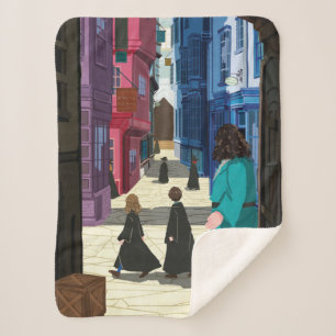 Couverture Sherpa Hermione, HARRY POTTER™ & Hagrid dans Diagon Alley