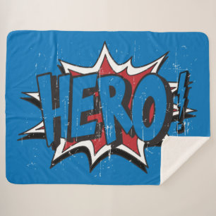 Couverture Sherpa Héros vintage Art Graphisme Super Héros Art