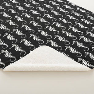 Couverture Sherpa Hippocampe Blanc