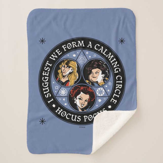 Couverture Sherpa Hocus Pocus Calme Cercle Spellbound Fun (Devant)