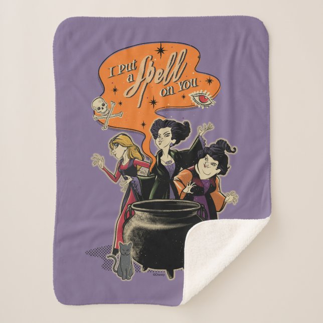 Couverture Sherpa Hocus Pocus Retro Spellcasting Cauldron (Devant)