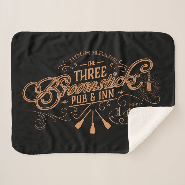 Couverture Sherpa HOGSMEADE™ THE TROIS BROOMSTICKS™ Pub & Inn (Devant (Horizontal))