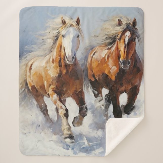 Couverture Sherpa Horse (Devant)