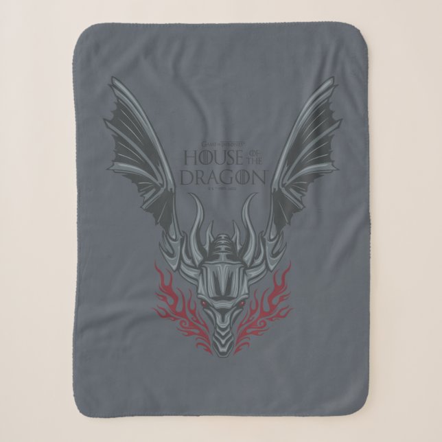 Couverture Sherpa HOUSE of the Dragon | Fire-Breathing Dragon Head (Devant)