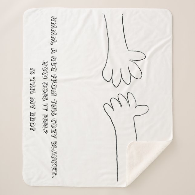 Couverture Sherpa Hug Blanket - mon BBO (Devant)
