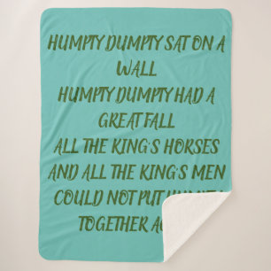 COUVERTURE SHERPA HUMPTY DUMPTY