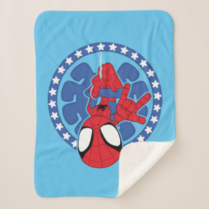 Couverture Sherpa Icône araignée Americana de Spidey