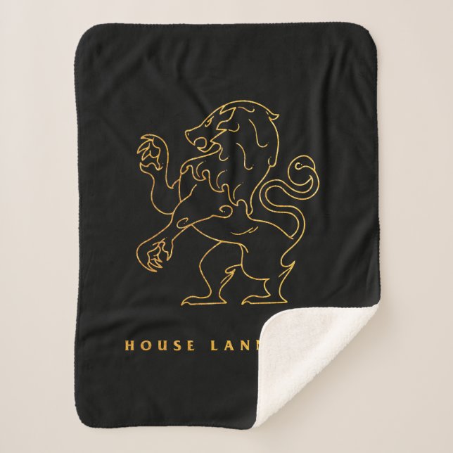 Couverture Sherpa Icône de la maison Lannister (Devant)