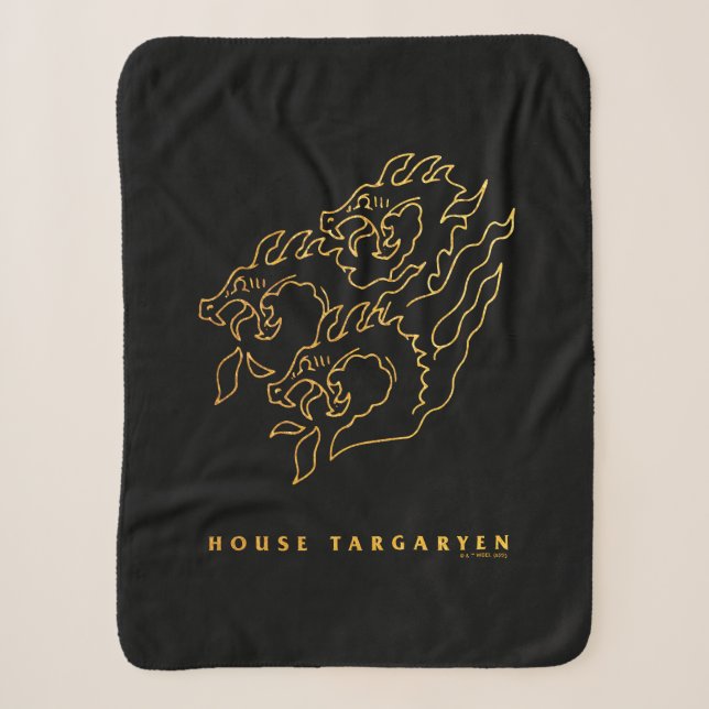 Couverture Sherpa Icône de la maison Targaryen (Devant)