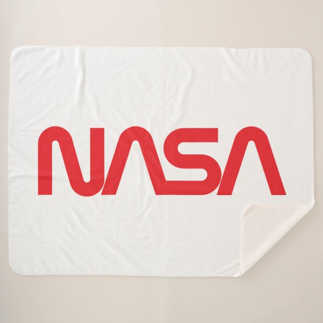 Couverture Sherpa Iconique NASA Circa Sherpa Blanket (blanc fusées) (Devant (Horizontal))
