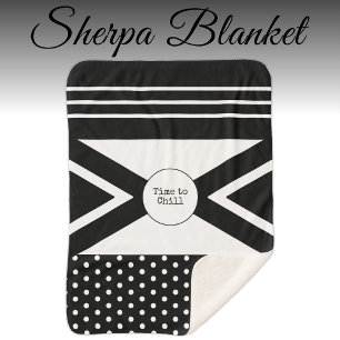 Couverture Sherpa Il est temps de refroidir noir et blanc