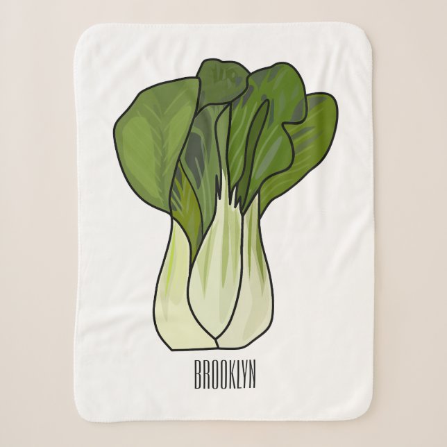Couverture Sherpa Illustration de Bok choy (Devant)