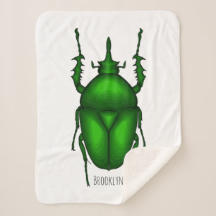 Couverture Sherpa Illustration de bug Mecynorhina torquata
