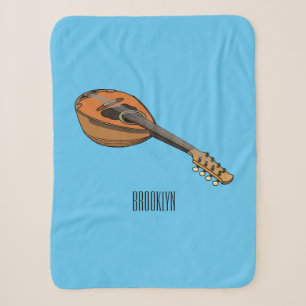 Couverture Sherpa Illustration de cartoon de mandoline