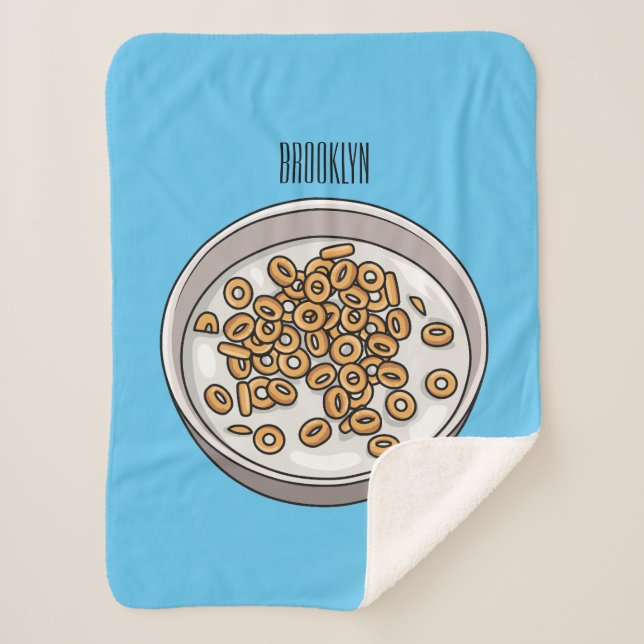 Couverture Sherpa Illustration de dessin sur les céréales (Devant)