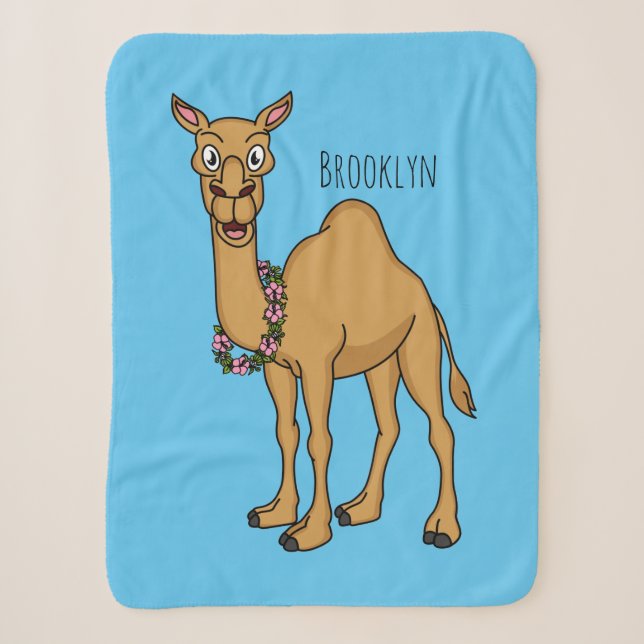 Couverture Sherpa Illustration de dromadaire (Devant)