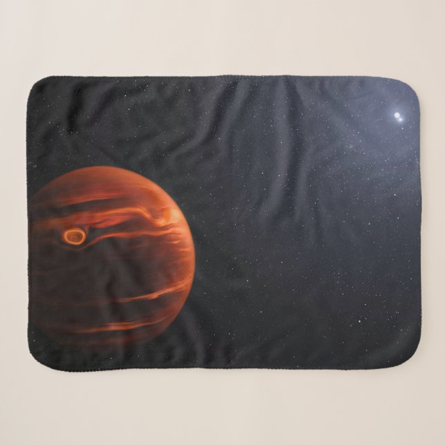 Couverture Sherpa Illustration De Exoplanet Vhs 1256 B Et Ses Étoile (Devant (Horizontal))