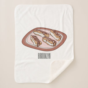 Couverture Sherpa Illustration de l'éclair de chocolat