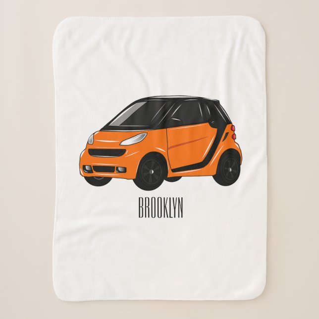 Couverture Sherpa Illustration de micro-voiture (Devant)