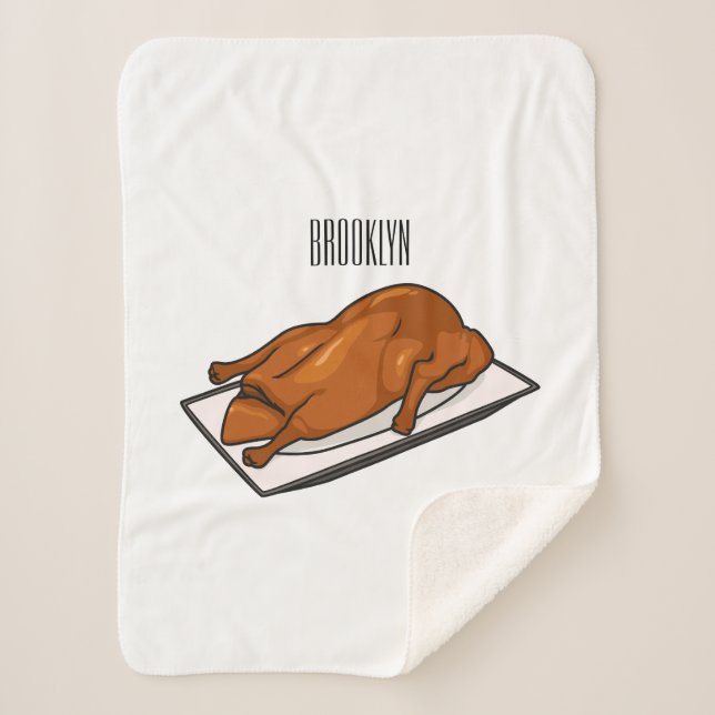 Couverture Sherpa Illustration de Peking duck (Devant)
