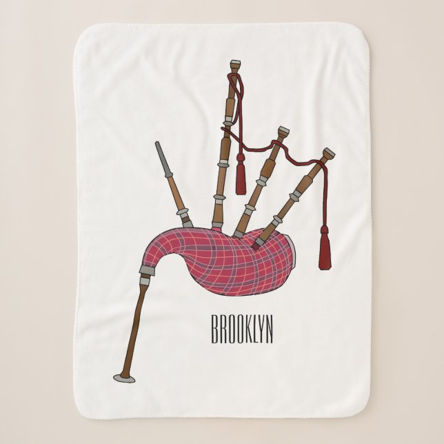 Couverture Sherpa Illustration de pipes (Devant)