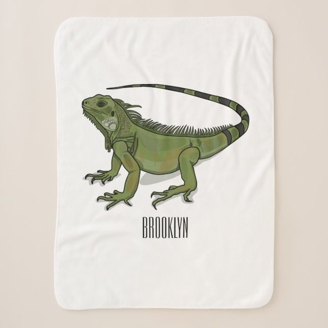 Couverture Sherpa Illustration d'Iguana (Devant)