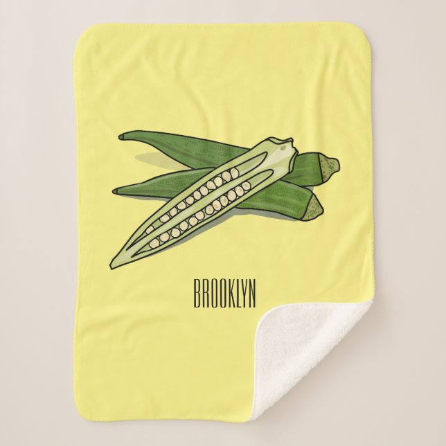 Couverture Sherpa Illustration d'Okra (Devant)