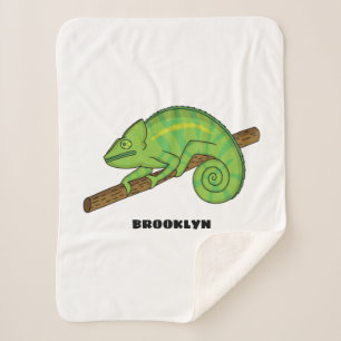 Couverture Sherpa Illustration du caméléon de la parson
