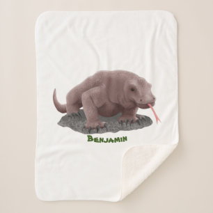 Couverture Sherpa Illustration du dragon de Komodo
