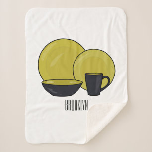Couverture Sherpa Illustration du jeu de produits de table