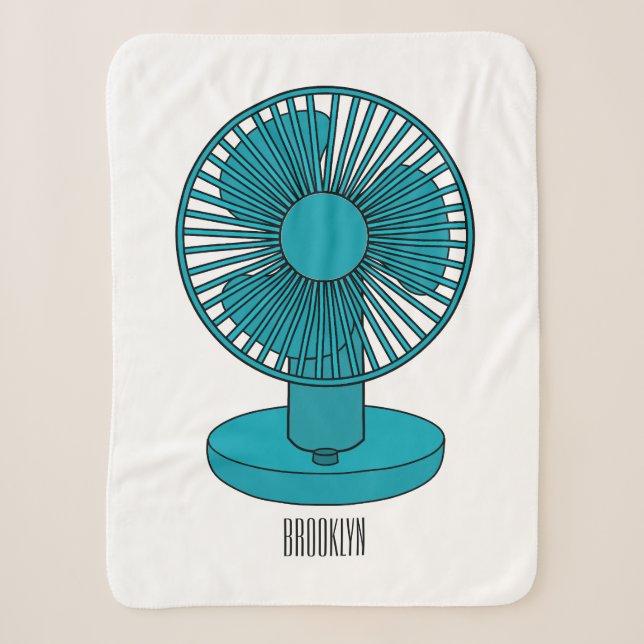 Couverture Sherpa Illustration du ventilateur (Devant)
