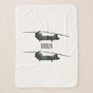 Couverture Sherpa Illustration d'un hélicoptère de l'armée de Chinoo