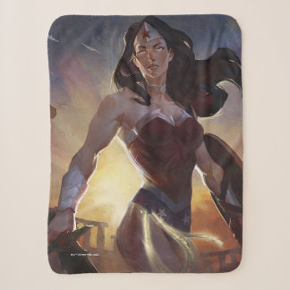 Couverture Sherpa Illustration d'une femme en crise infinie