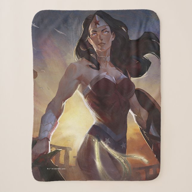 Couverture Sherpa Illustration d'une femme en crise infinie (Devant)
