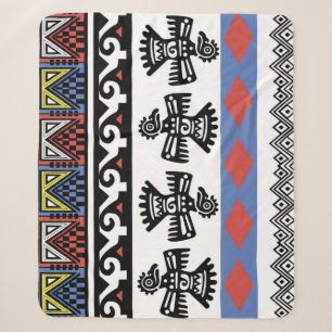 Couverture Sherpa Illustration ethnique des Amérindiens