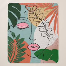 Illustration tropicale du Boho naturel