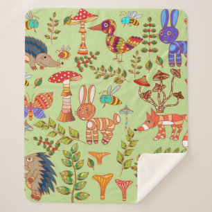 Couverture Sherpa Image de la vie forestière. Flore et faune. Vinta