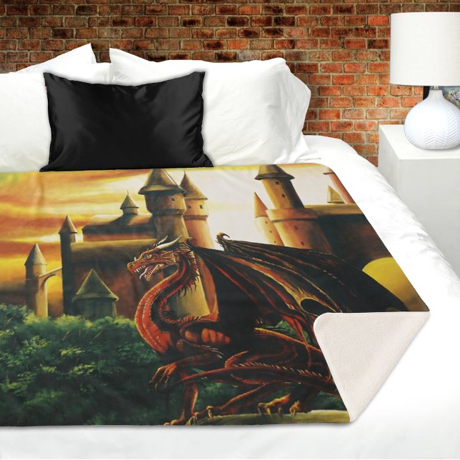 Couverture Sherpa Imaginaire du château de Red Dragon (Créateur téléchargé)