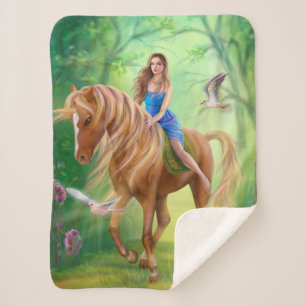 Couverture Sherpa Imaginaire général Unicorne et fée