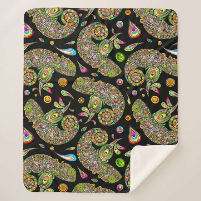 Couverture Sherpa Imaginaire psychédélique de Chameleon (Devant)