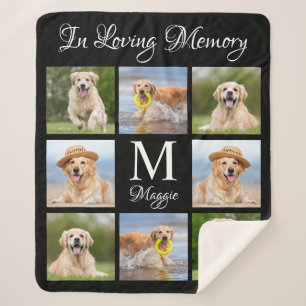 Couverture Sherpa In Love Memory Pet Memorial Photo Collage