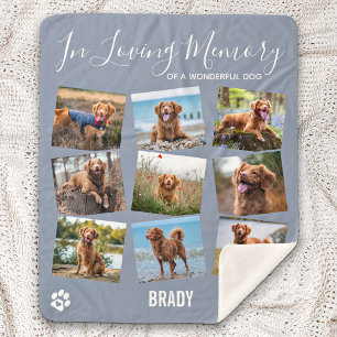 Couverture Sherpa In Love Memory Pet Memorial Photo Collage