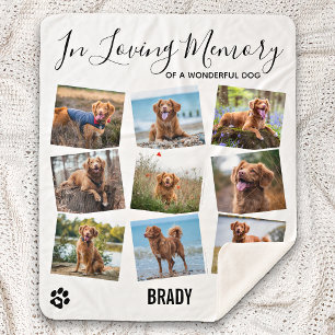 Couverture Sherpa In Love Memory Pet Memorial Photo Collage