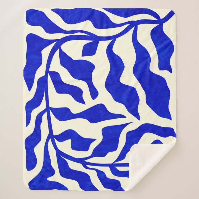 Couverture Sherpa Indigo Elegance (Devant)