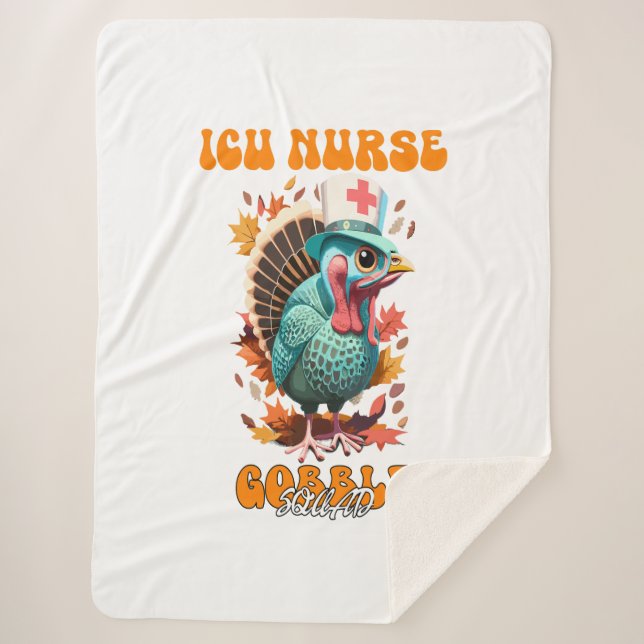 Couverture Sherpa Infirmière de l'ICU Gobble Squad Femmes Infirmière (Devant)