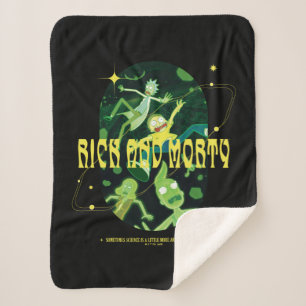Couverture Sherpa Insigne de devis de décrochage de Rick et Morty