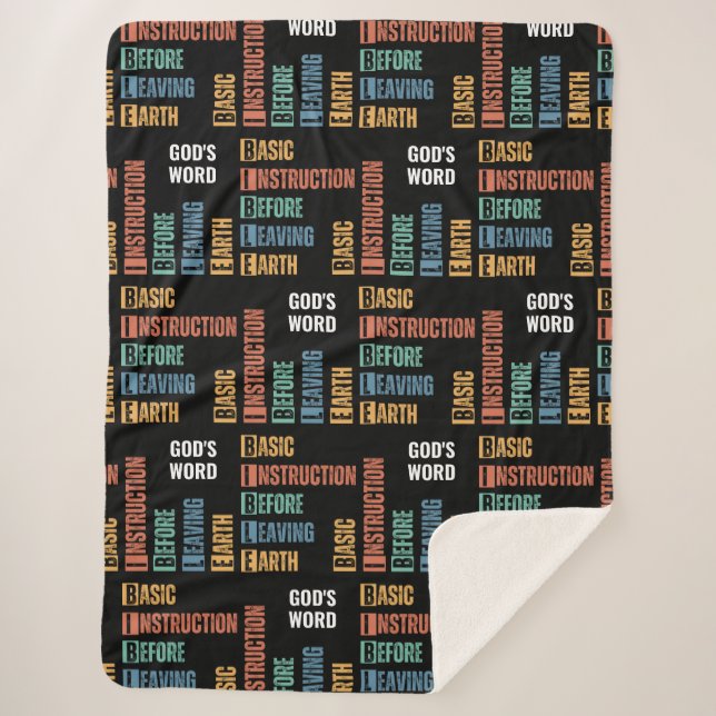 Couverture Sherpa Instruction de base de la BIBLE avant de quitter l (Devant)