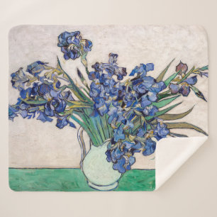 Couverture Sherpa Irises Vincent van Gogh