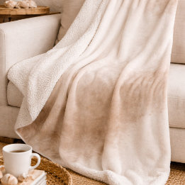 Couverture Sherpa Ivoire Taupe Brume